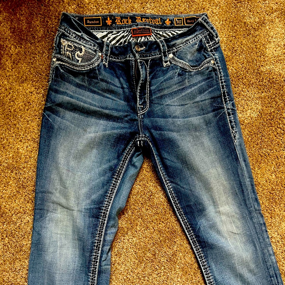 Women’s Rock Revival Sundee Easy Straight Stretch Jeans